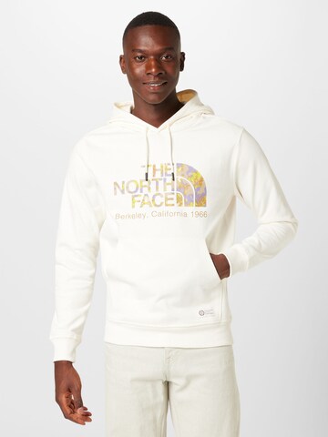 THE NORTH FACE Sweatshirt in White: front