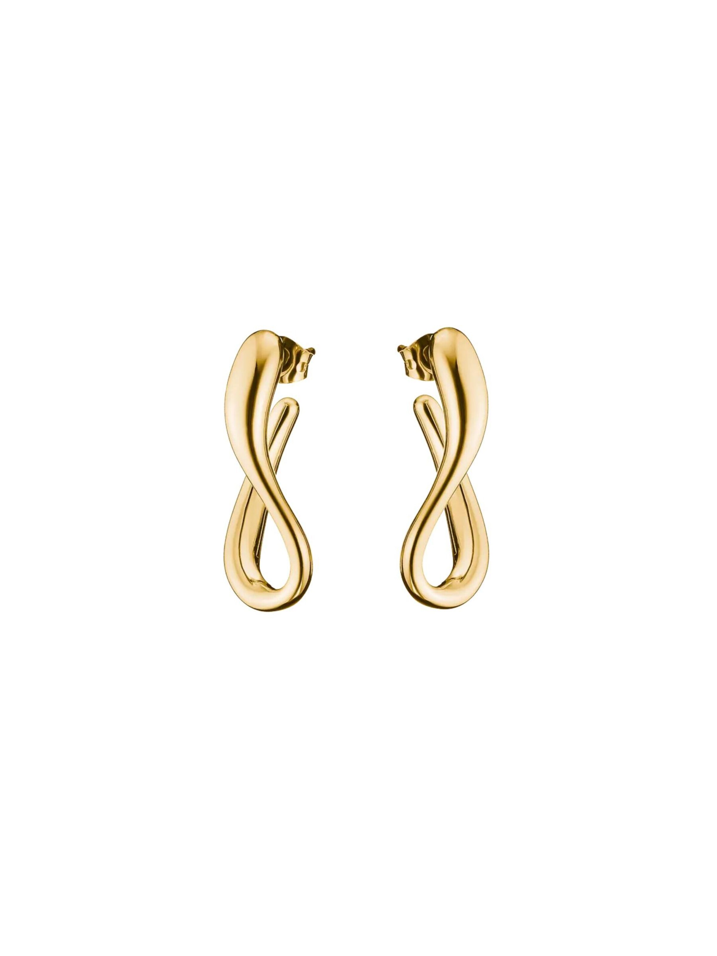 Thomas Sabo Ohrringe 'Vergoldete Creolen mit Geschwungenem Design'‌‌‌‌ in One Size in gold, Produktansicht