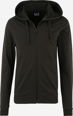 EA7 Emporio Armani Sweatjacke in Schwarz: predná strana