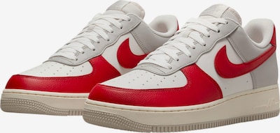 Nike Sportswear Sneaker 'AIR FORCE 1' in 41 in grau / rot / weiß, Produktansicht