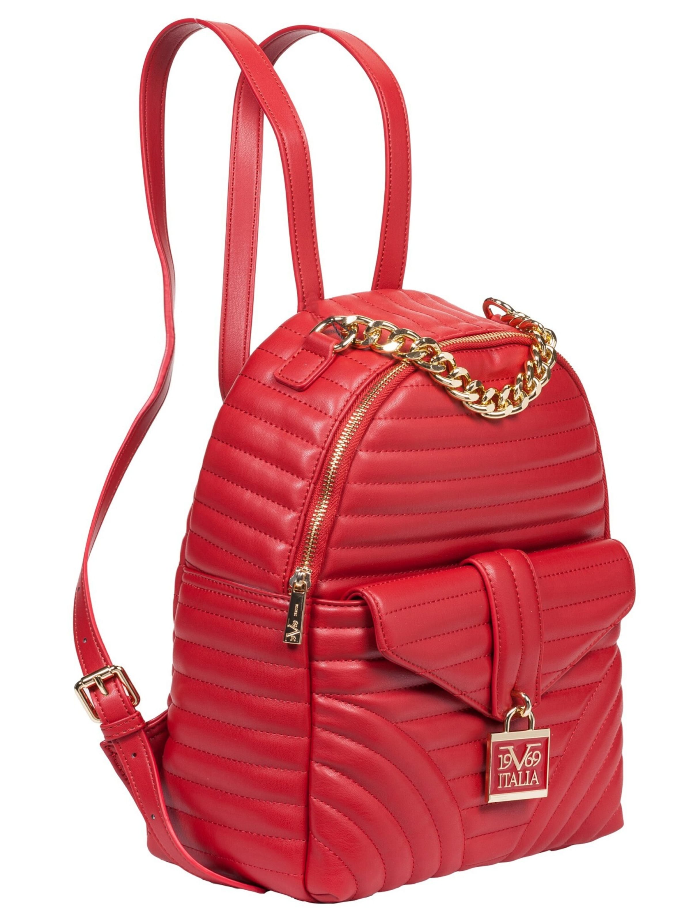 19V69 ITALIA Backpack 'Roswita' in Red: front