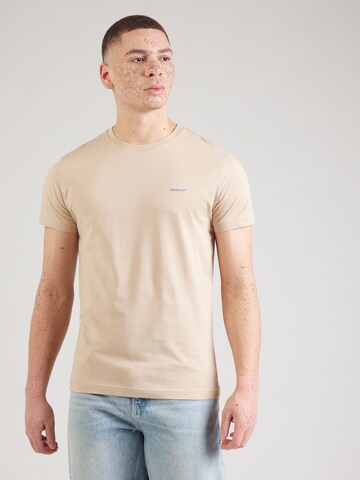 GANT T-Shirt in Beige: Vorderseite