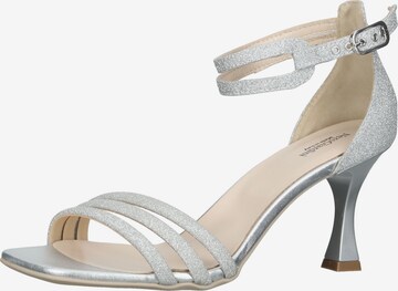 Nero Giardini Strap Sandals in Silver: front