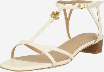 Sandales à lanières 'FALLON' Lauren Ralph Lauren en beige : devant