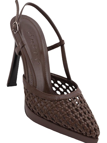 Limoya Slingback Pumps 'Damen-Absätze' in Brown: front