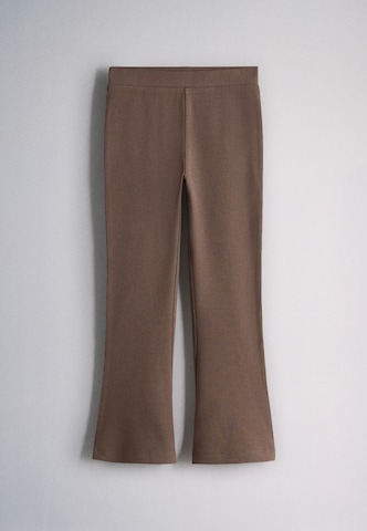 The Set Flared Broek in Beige