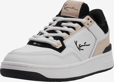 Karl Kani Baskets basses en beige / noir / blanc, Vue avec produit