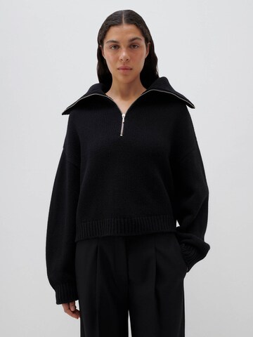 ABOUT YOU x Marie von Behrens Sweater 'Valentina' in Black: front