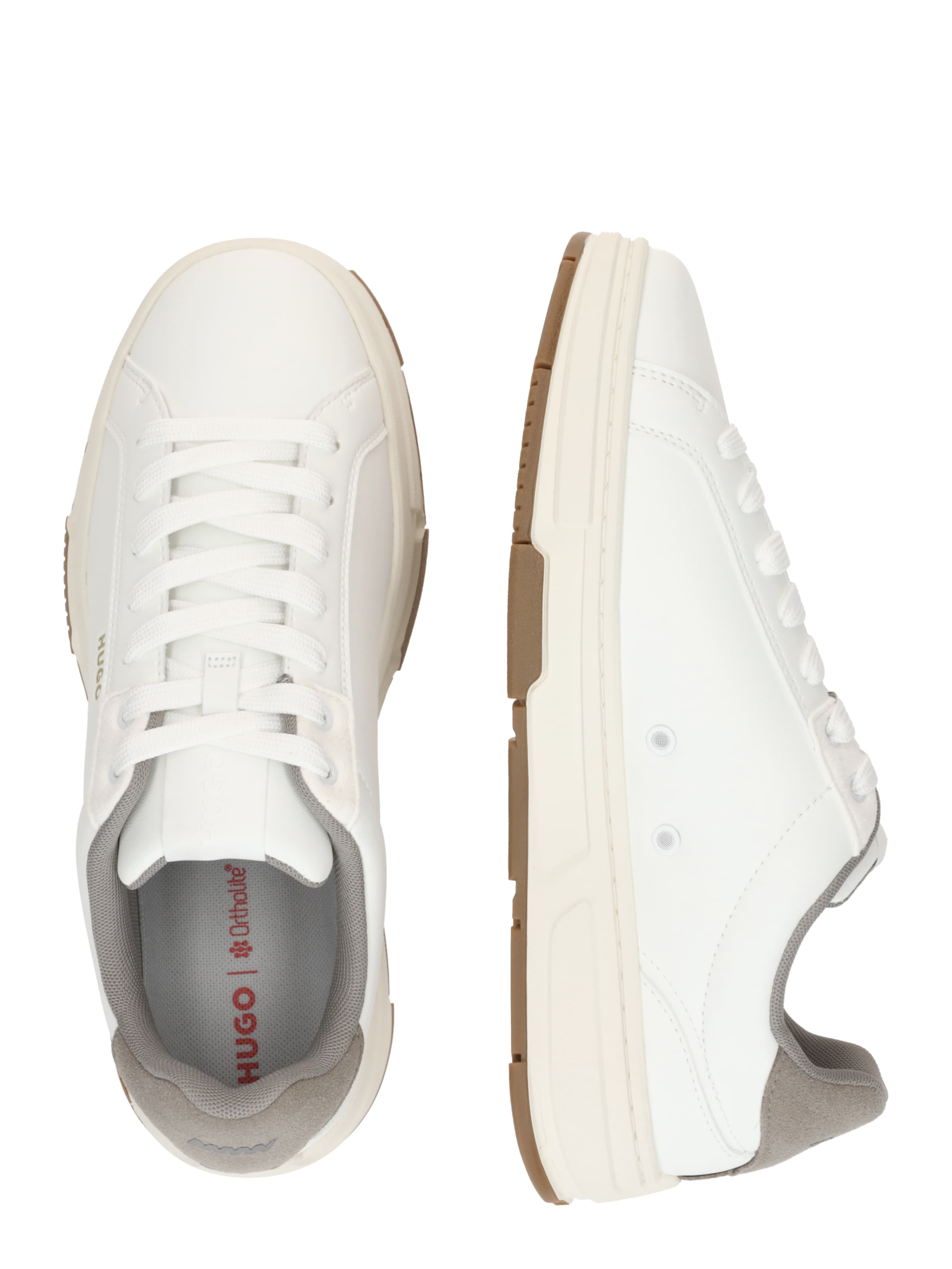 HUGO Rövid szárú sportcipők 'Yarrow' - fehér
