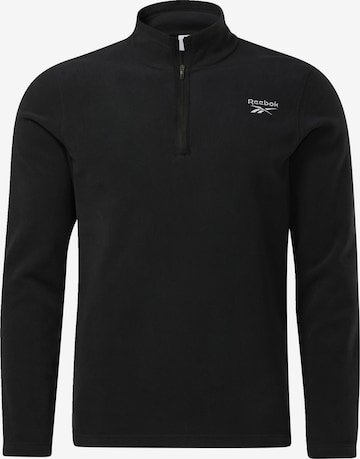 Sweat de sport Reebok en noir : devant