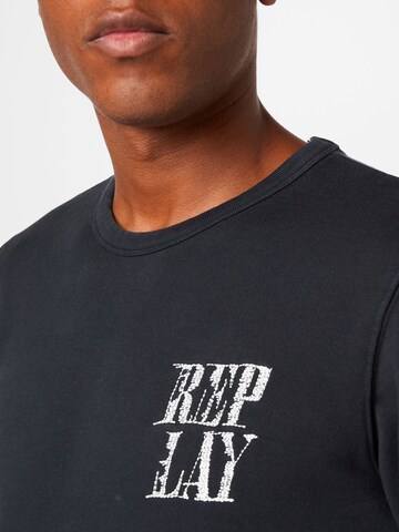 REPLAY Sweatshirt in Schwarz