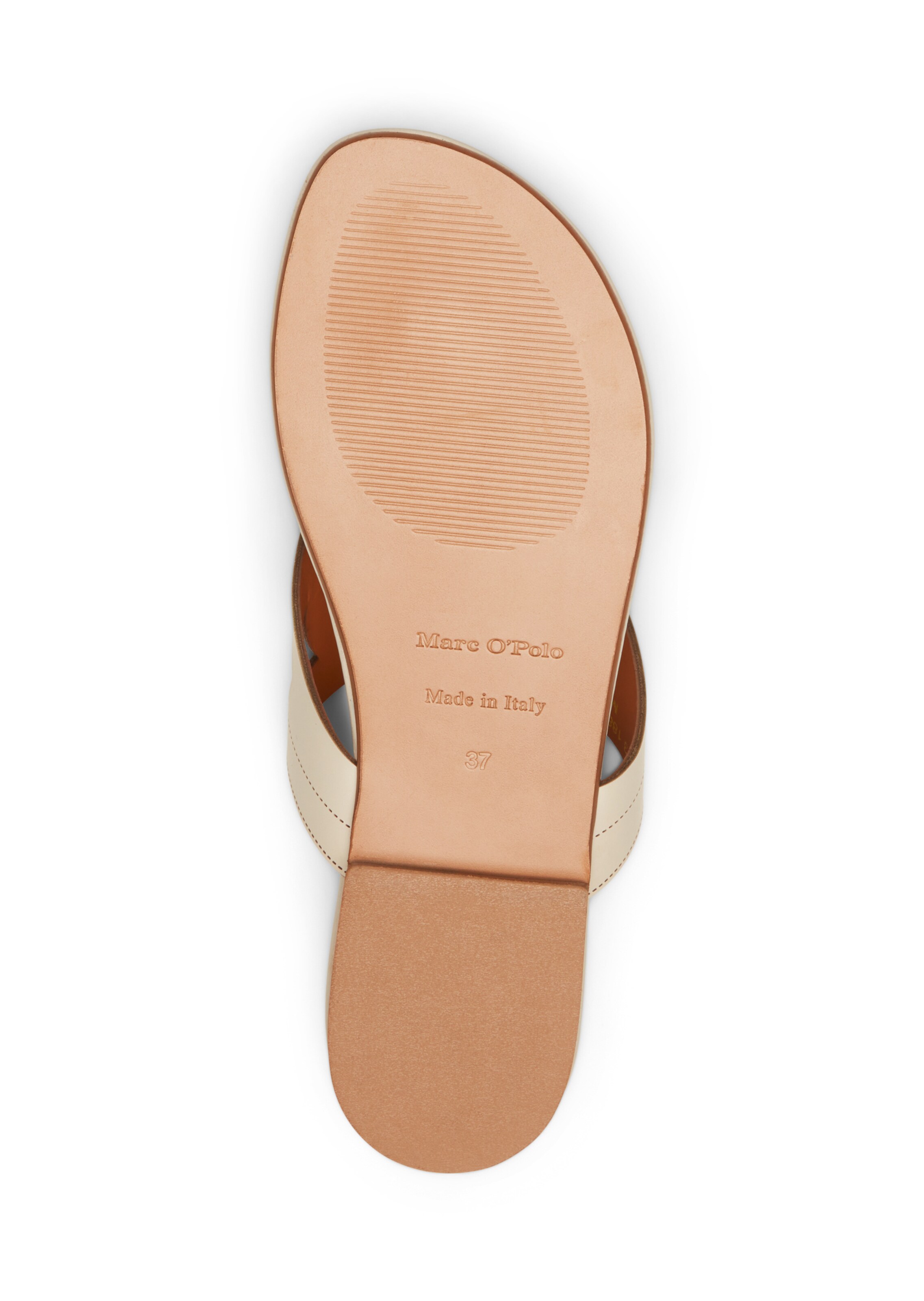 Marc O'Polo T-bar sandals ' aus edlem Kalbleder ' in Beige