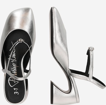 3.1 Phillip Lim - Zapatos destalonado en plata