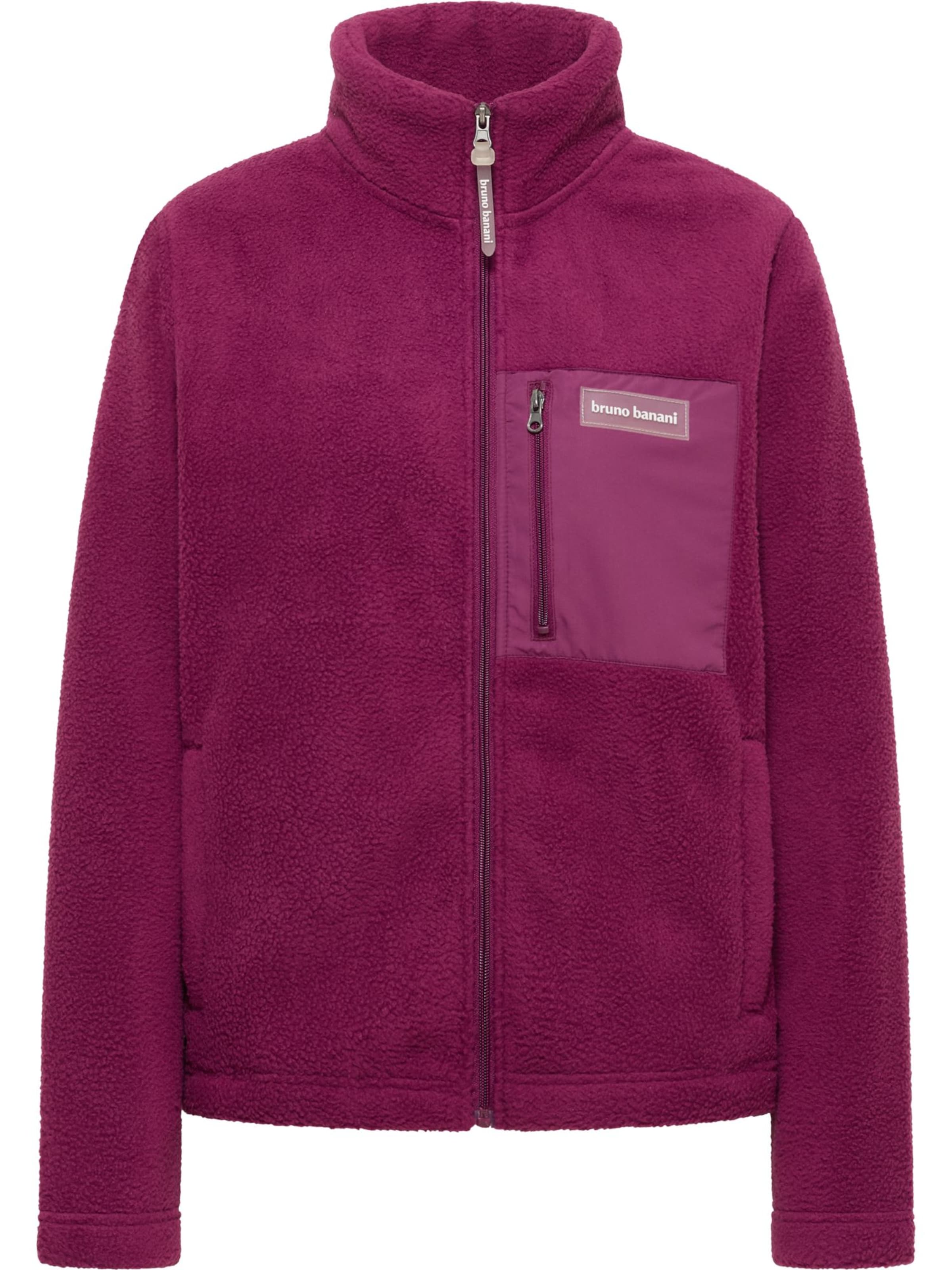 Veste en polaire 'Franklin' Bruno Banani en violet : devant