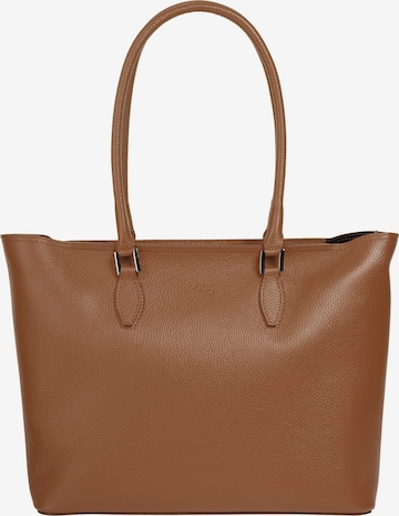 Cabas Cluty en marron : devant