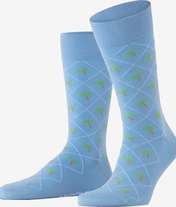 BURLINGTON Socken 'Palm Tree' in Blau: Vorderseite
