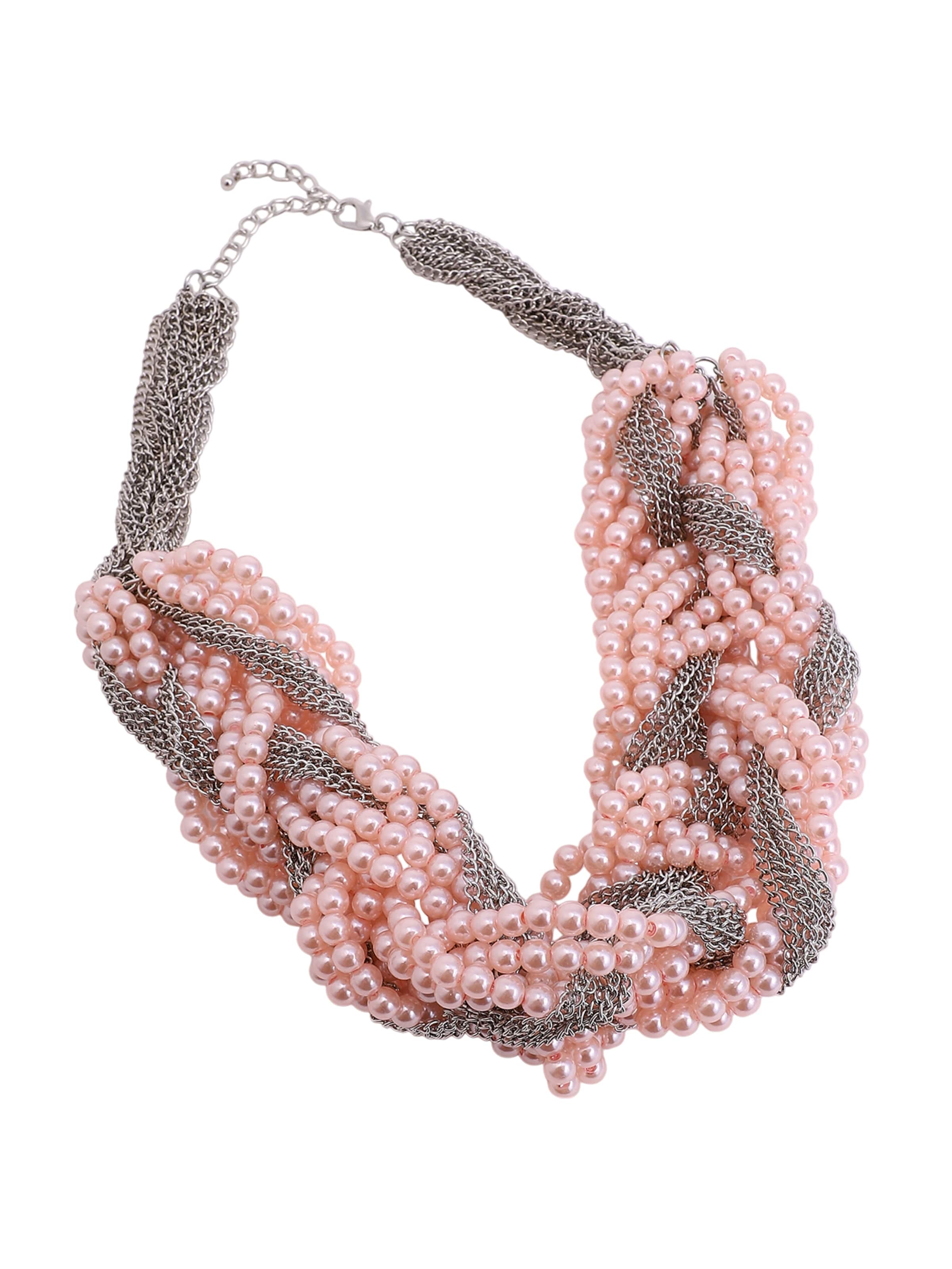 SOHI Řetízek 'Anaya' - šedá / pink, Produkt