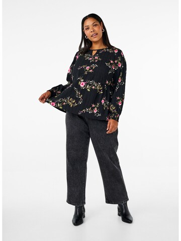Zizzi Blouse 'Wes' in Black