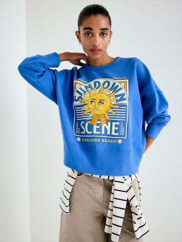 Felpa di Next in blu: frontale