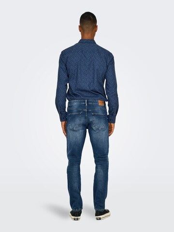 regular Jeans 'Weft' di Only & Sons in blu