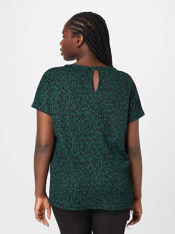 ONLY Carmakoma - Camisa 'CARMUNA' em verde