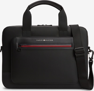TOMMY HILFIGER Tietokonelaukku 'Foundation' värissä yönsininen / tummanpunainen / musta, Tuotenäkymä
