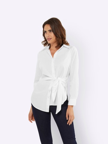 heine - Blusa em branco: frente