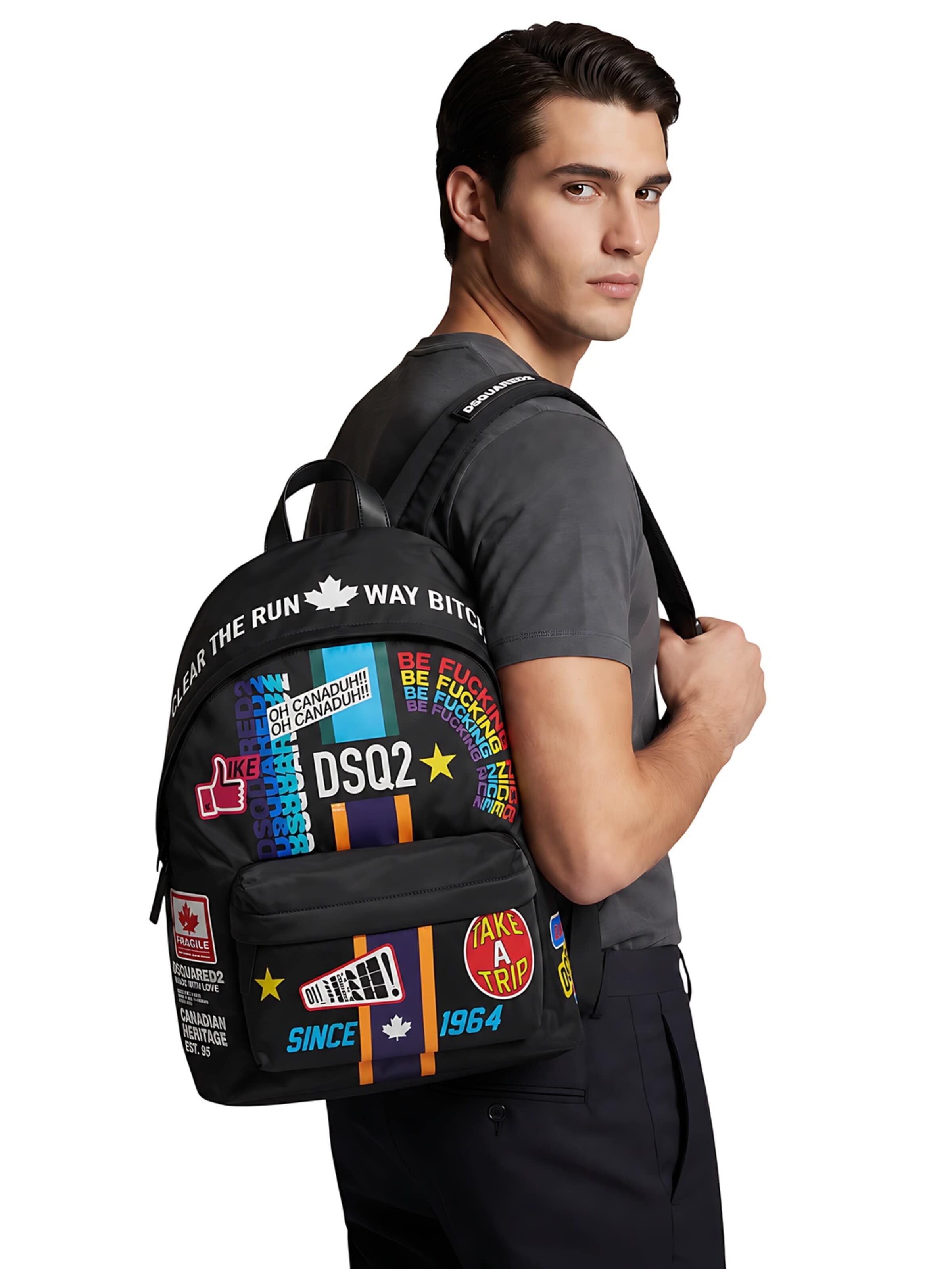 Sac à dos DSQUARED2 en noir