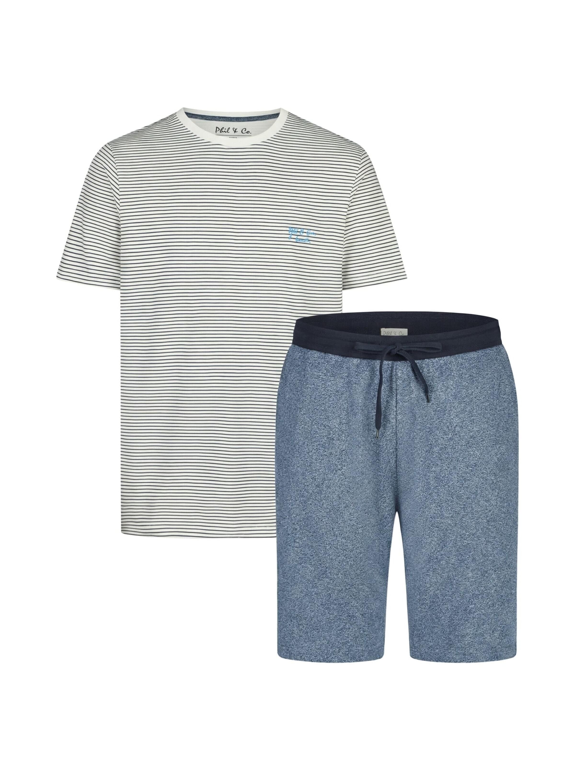 Phil & Co. Berlin Pyjama kurz‌‌‌‌‌‌‌‌‌‌ in Mischfarben: Vorderseite