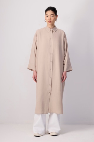 Touche Prive Tuniek in Beige: voorkant