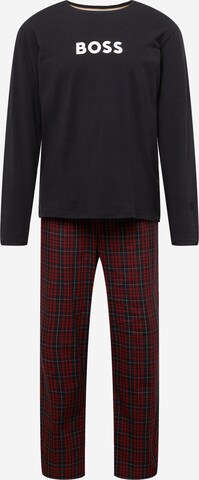 BOSS Pyjamas lång i röd: framsida