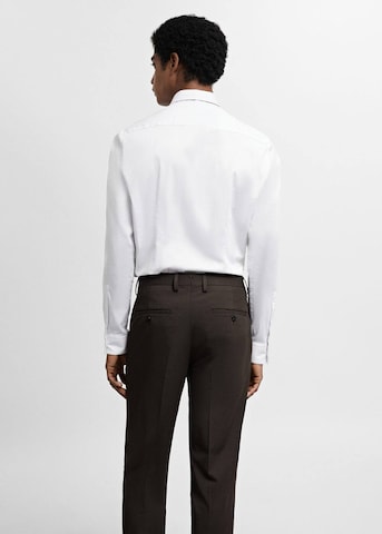 MANGO MAN Slim Fit Hemd 'Emotion' in Weiß