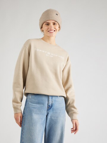 TOMMY HILFIGER Sweatshirt in Beige: Vorderseite