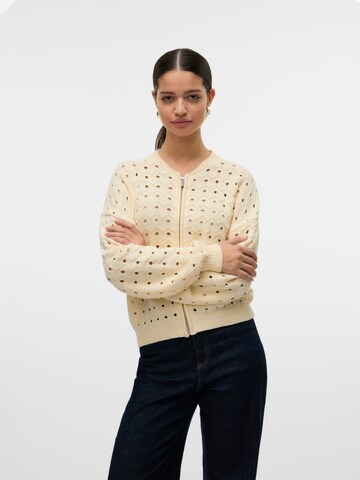 VERO MODA Strickjacke 'VMETTA' in Beige: Vorderseite