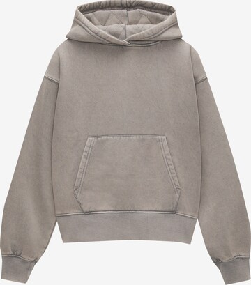 Sweat-shirt Pull&Bear en gris : devant