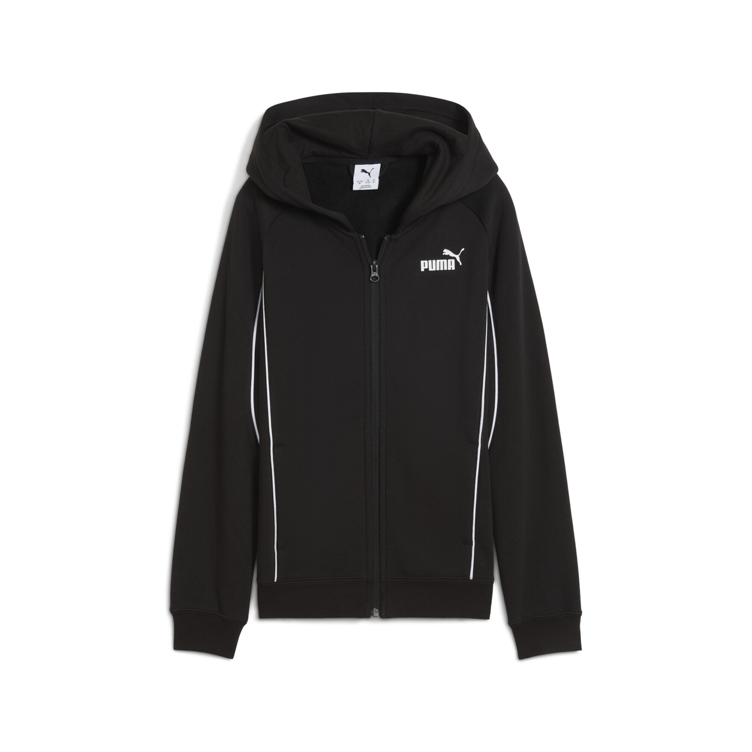 PUMA Sports sweat jacket in Black: front