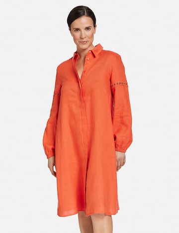GERRY WEBER Shirt dress in Orange: front