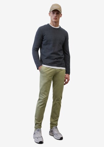 Marc O'Polo Slimfit Chino hlače 'Osby' | zelena barva