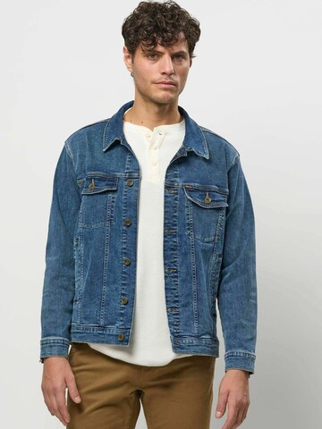 MCS Tussenjas ' Conner Denim ' in Blauw: voorkant