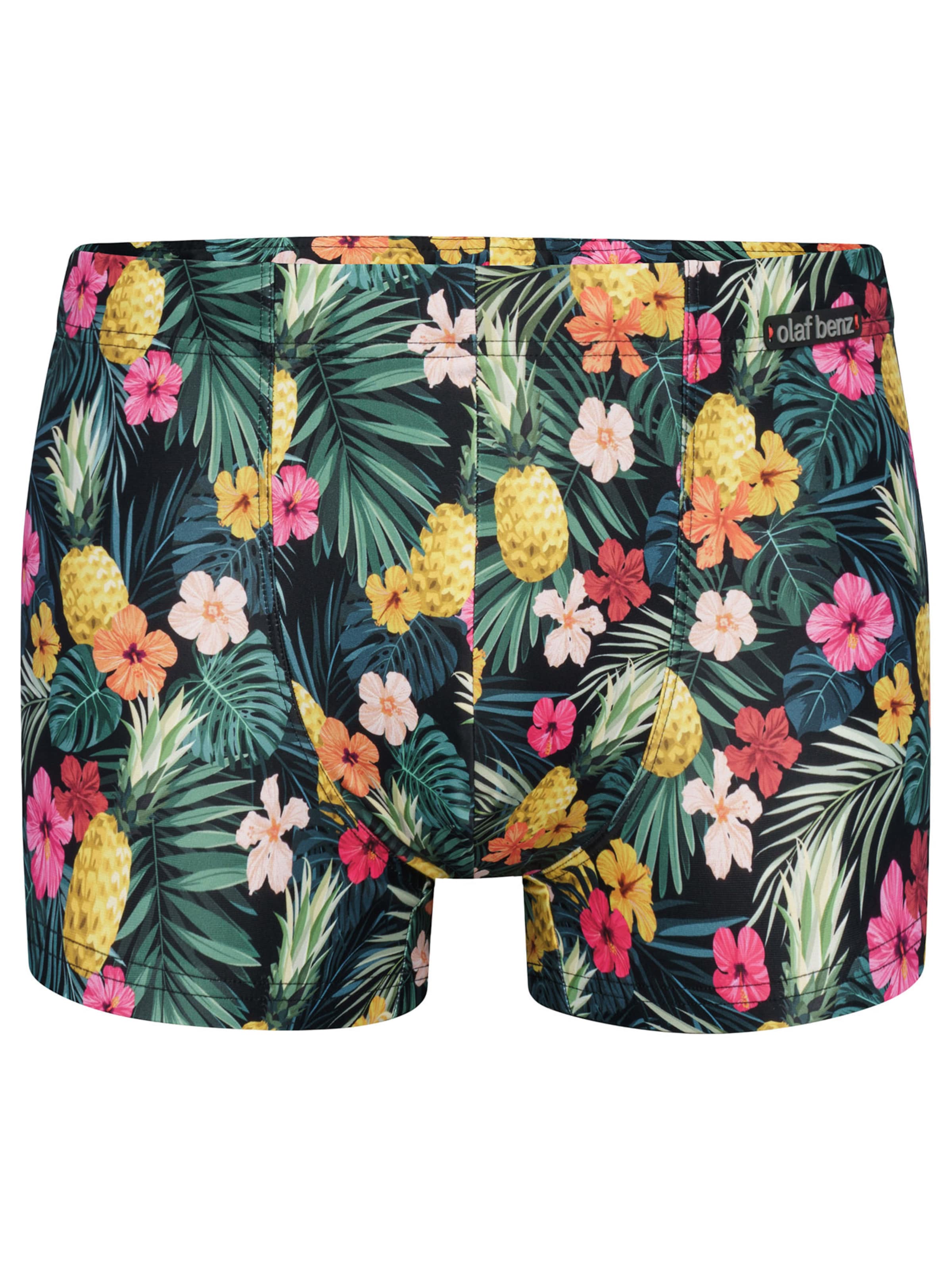 Olaf Benz Zwemshorts ' BLU2553 Beachpants ' in Groen: voorkant