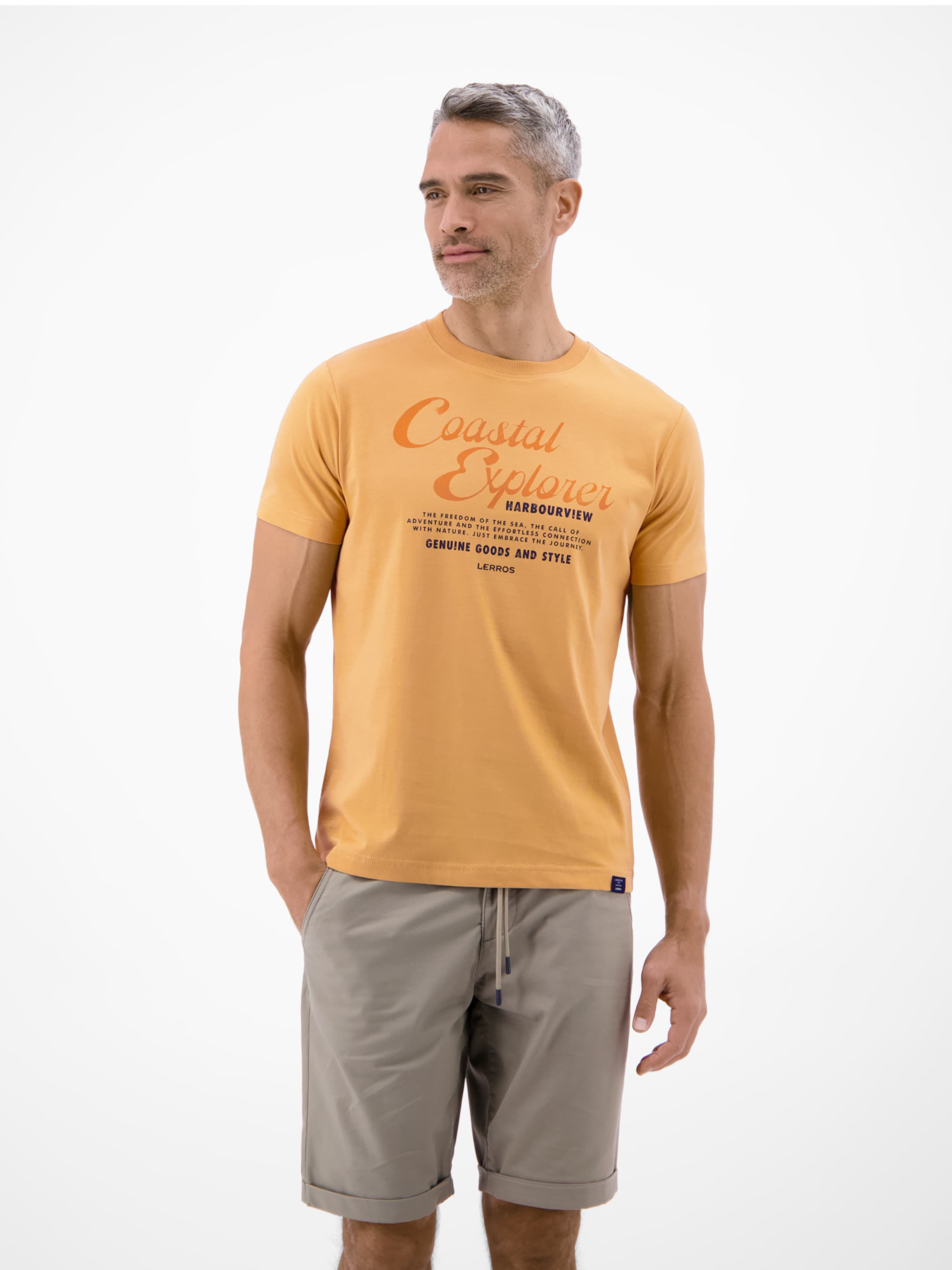 LERROS Shirt in Oranje: voorkant