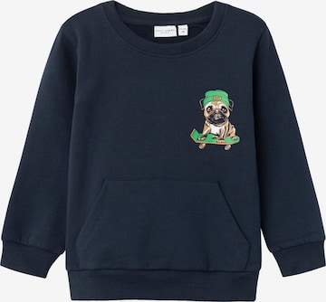 NAME IT Sweatshirt 'VUGO' i blå: framsida