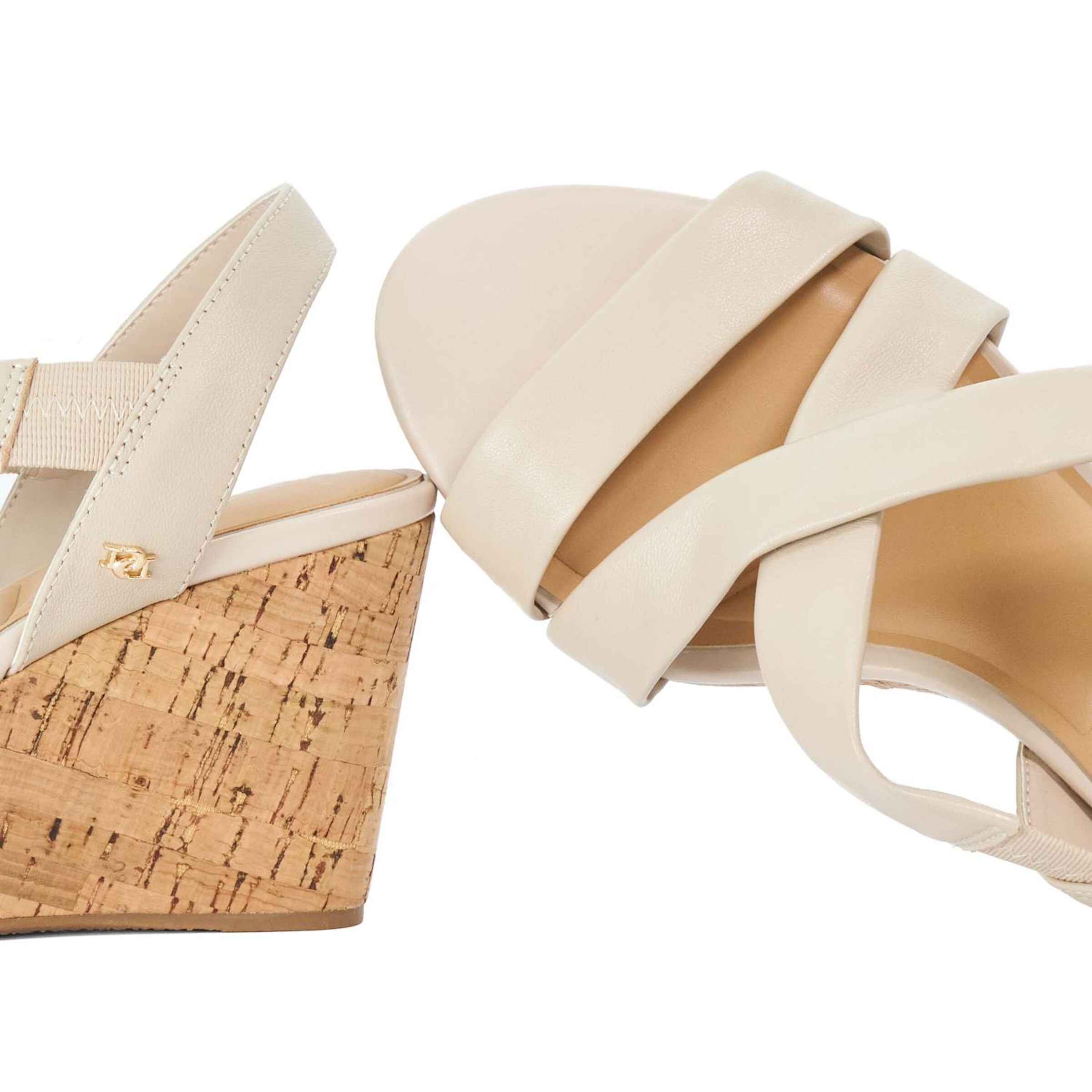 Dune LONDON Sandaal 'Kamies' in Beige
