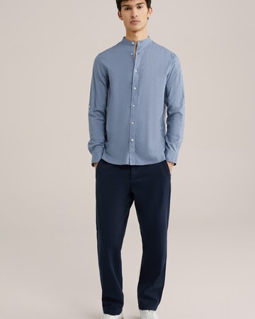 WE Fashion Regular Fit Hemd in Blau: Vorderseite