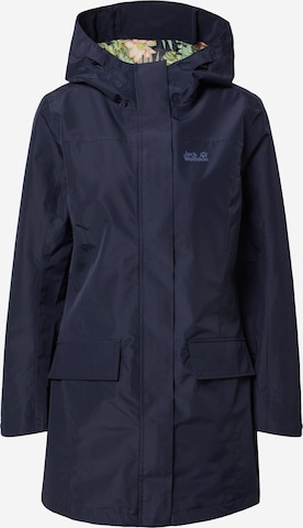 JACK WOLFSKIN Outdoorjas 'York Paradise' in Blauw: voorkant