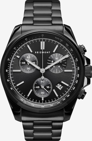 Seizmont Analog Watch 'Bellator' in Black: front