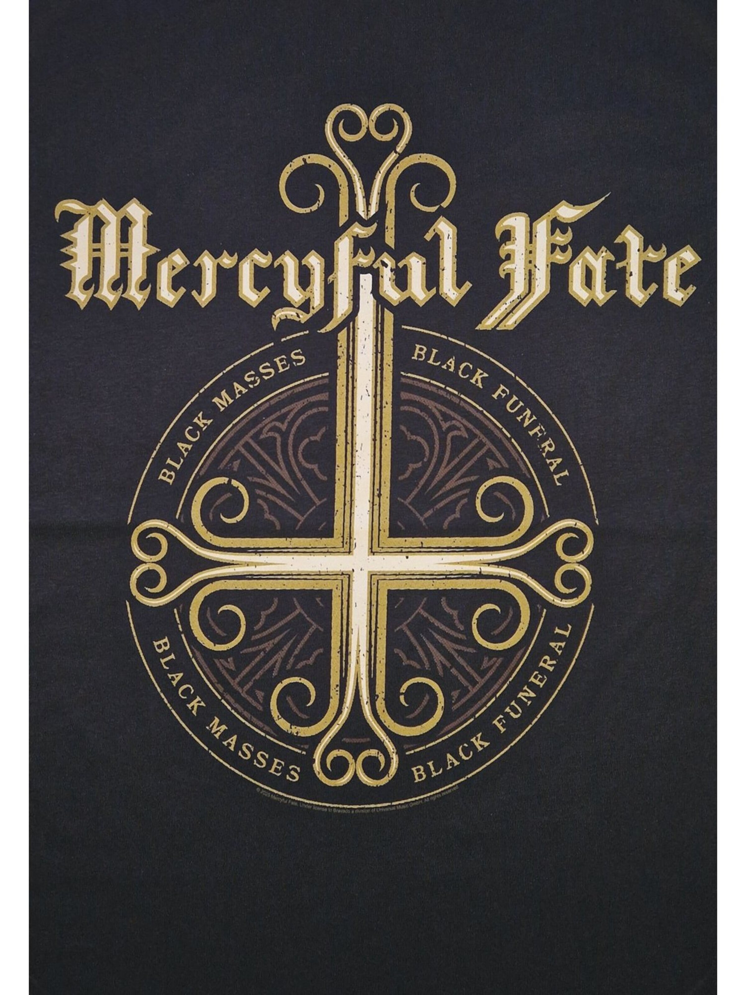 T-Shirt 'Mercyful Fate  Cross T-Shirt' Rockshirts en noir
