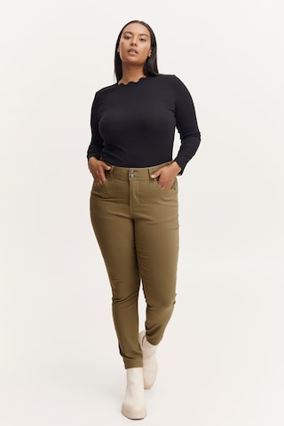 Fransa Curve Skinny Broek 'ZALIN ' in Groen