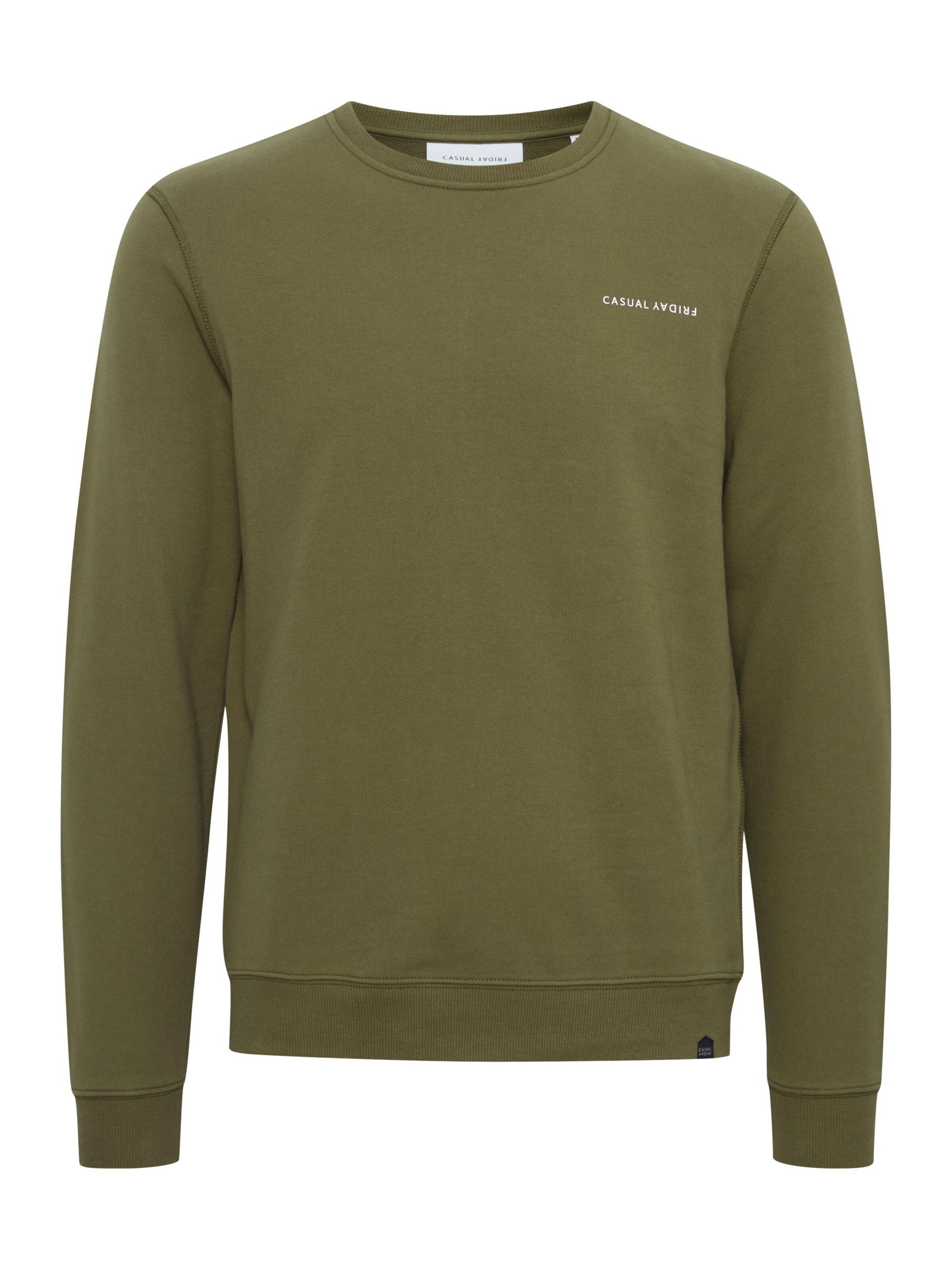 Casual Friday - Sweatshirt 'Severin' em verde: frente