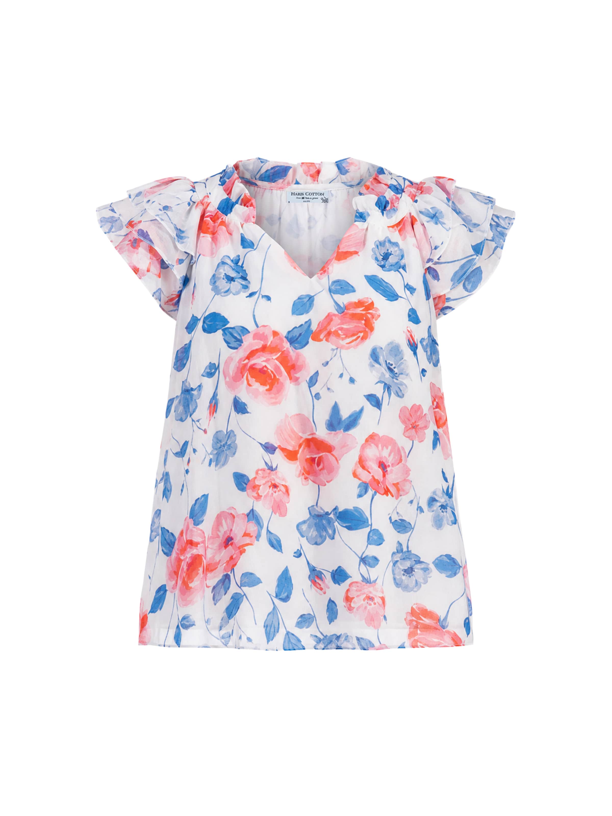 Camicia da donna di Haris Cotton in bianco: frontale